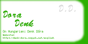 dora denk business card