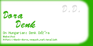 dora denk business card